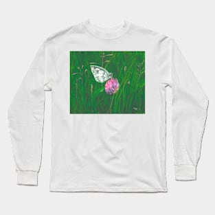 Marbled White Long Sleeve T-Shirt